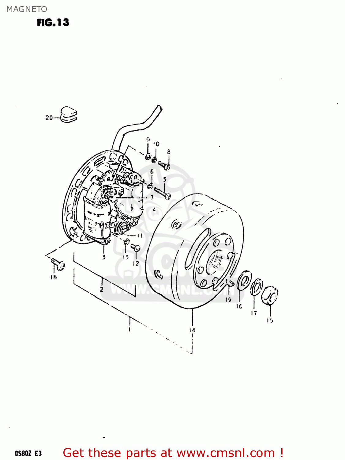 MAGNETO DS80 1982 (Z) USA (E03)