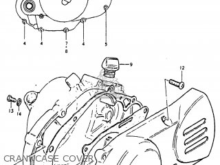 CRANKCASE COVER - DS80 1982 (Z) USA (E03)