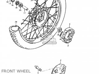 FRONT WHEEL - DS80 1982 (Z) USA (E03)