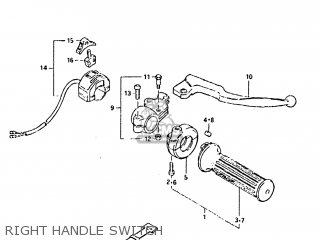RIGHT HANDLE SWITCH - DS80 1982 (Z) USA (E03)