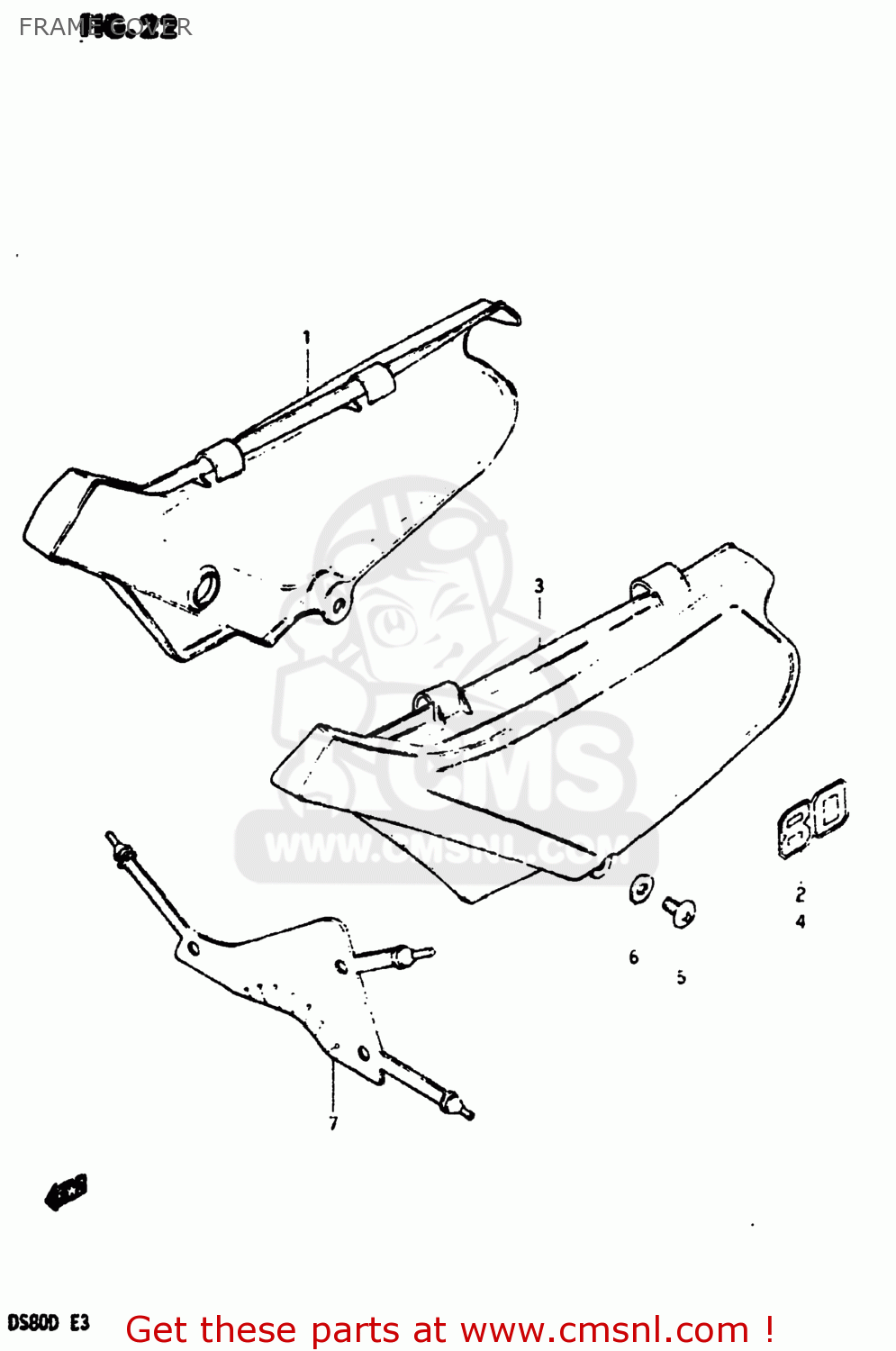 FRAME COVER DS80 1983 (D) USA (E03)