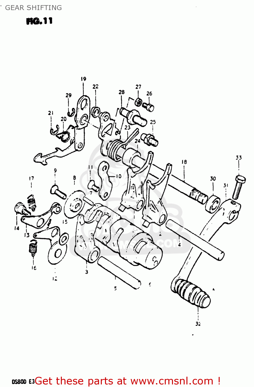 GEAR SHIFTING DS80 1983 (D) USA (E03)