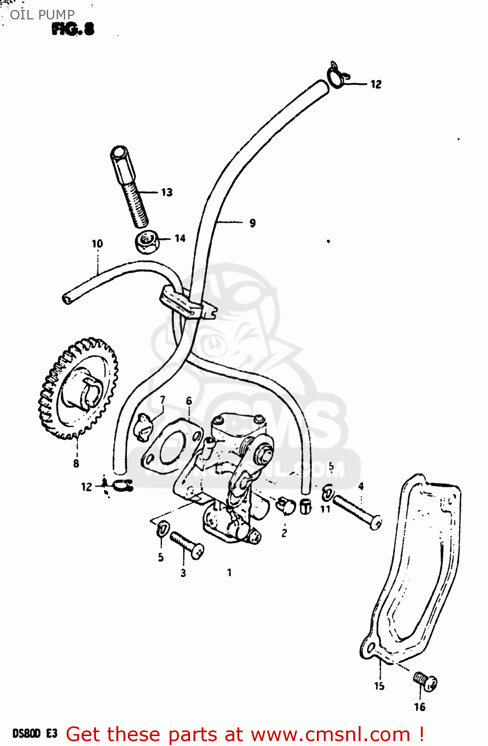 OIL PUMP DS80 1983 (D) USA (E03)