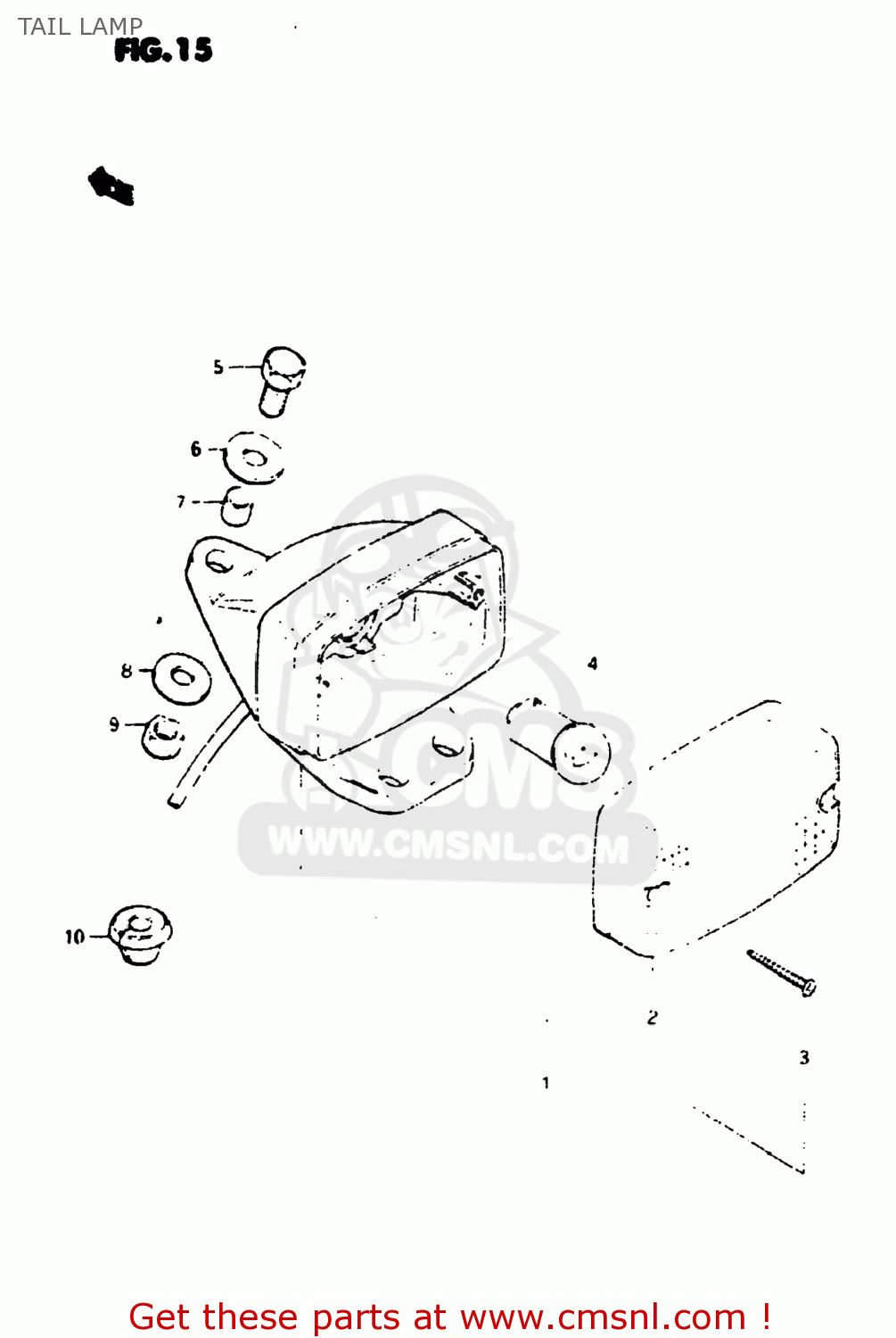 TAIL LAMP DS80 1983 (D) USA (E03)