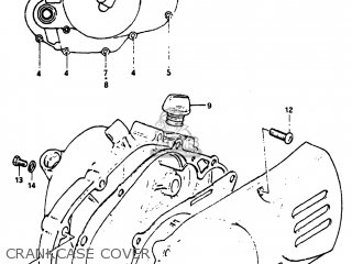 CRANKCASE COVER - DS80 1983 (D) USA (E03)