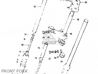 FRONT FORK - DS80 1983 (D) USA (E03)