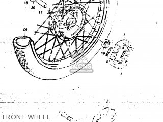 FRONT WHEEL - DS80 1983 (D) USA (E03)