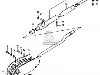 MUFFLER - DS80 1983 (D) USA (E03)