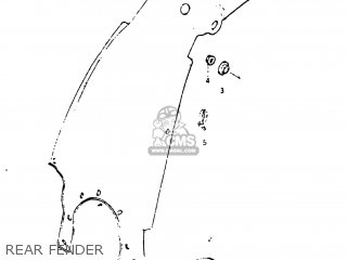 REAR FENDER - DS80 1983 (D) USA (E03)