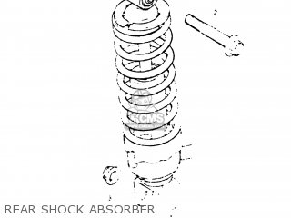 REAR SHOCK ABSORBER - DS80 1983 (D) USA (E03)