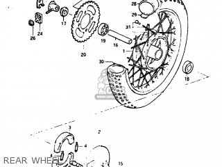 REAR WHEEL - DS80 1983 (D) USA (E03)