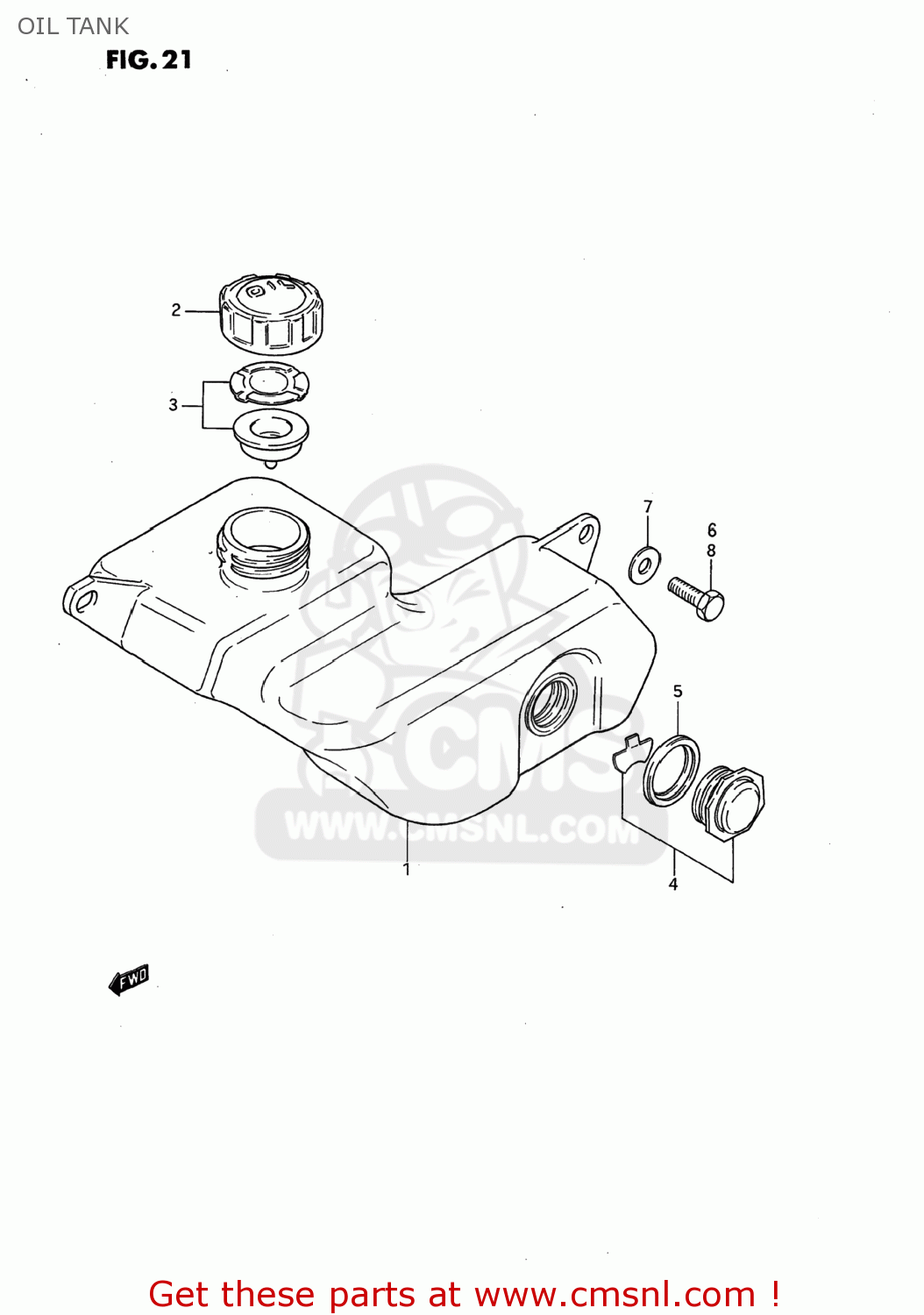 OIL TANK DS80 1985 (F) USA (E03)