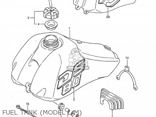 FUEL TANK (MODEL L/M) - DS80 1985 (F) USA (E03)