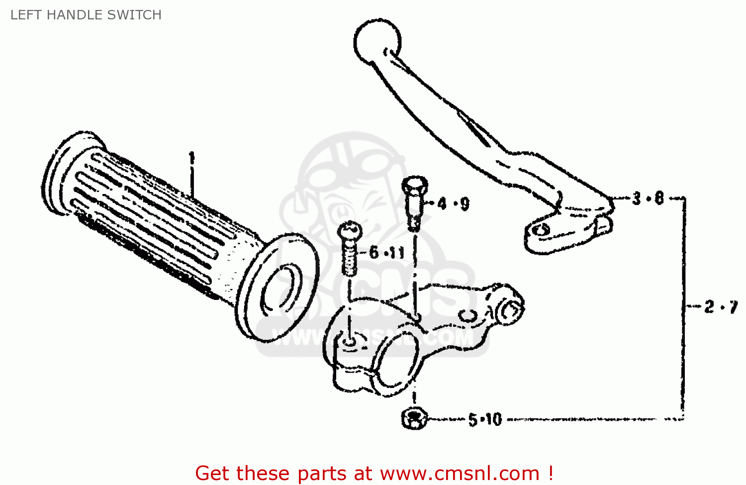 LEFT HANDLE SWITCH DS80 1985 (F)