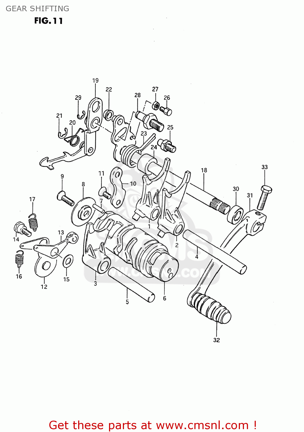 GEAR SHIFTING DS80 1986 (G) USA (E03)