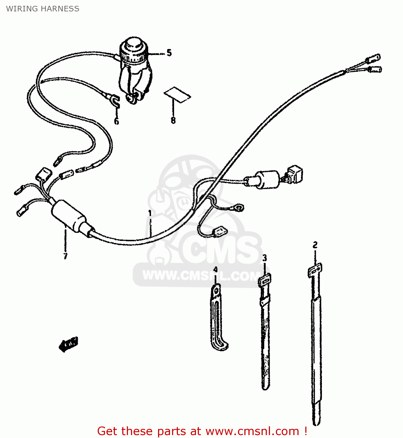 WIRING HARNESS DS80 1987 (H)