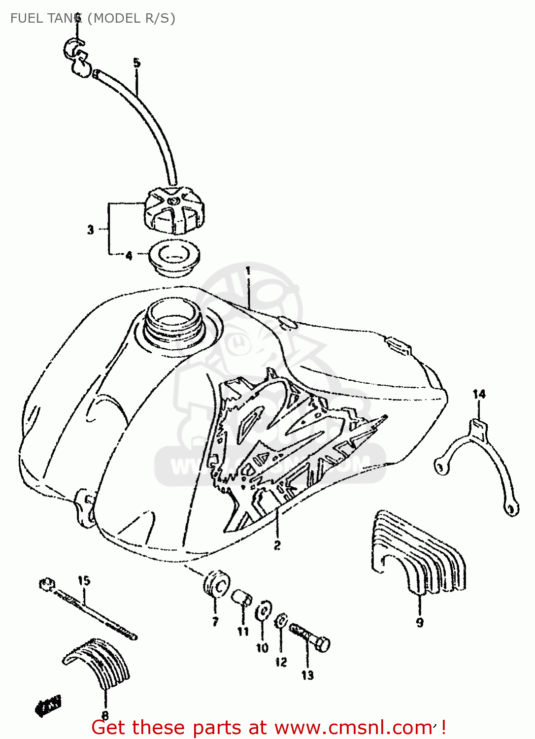 FUEL TANK (MODEL R/S) DS80 1987 (H)