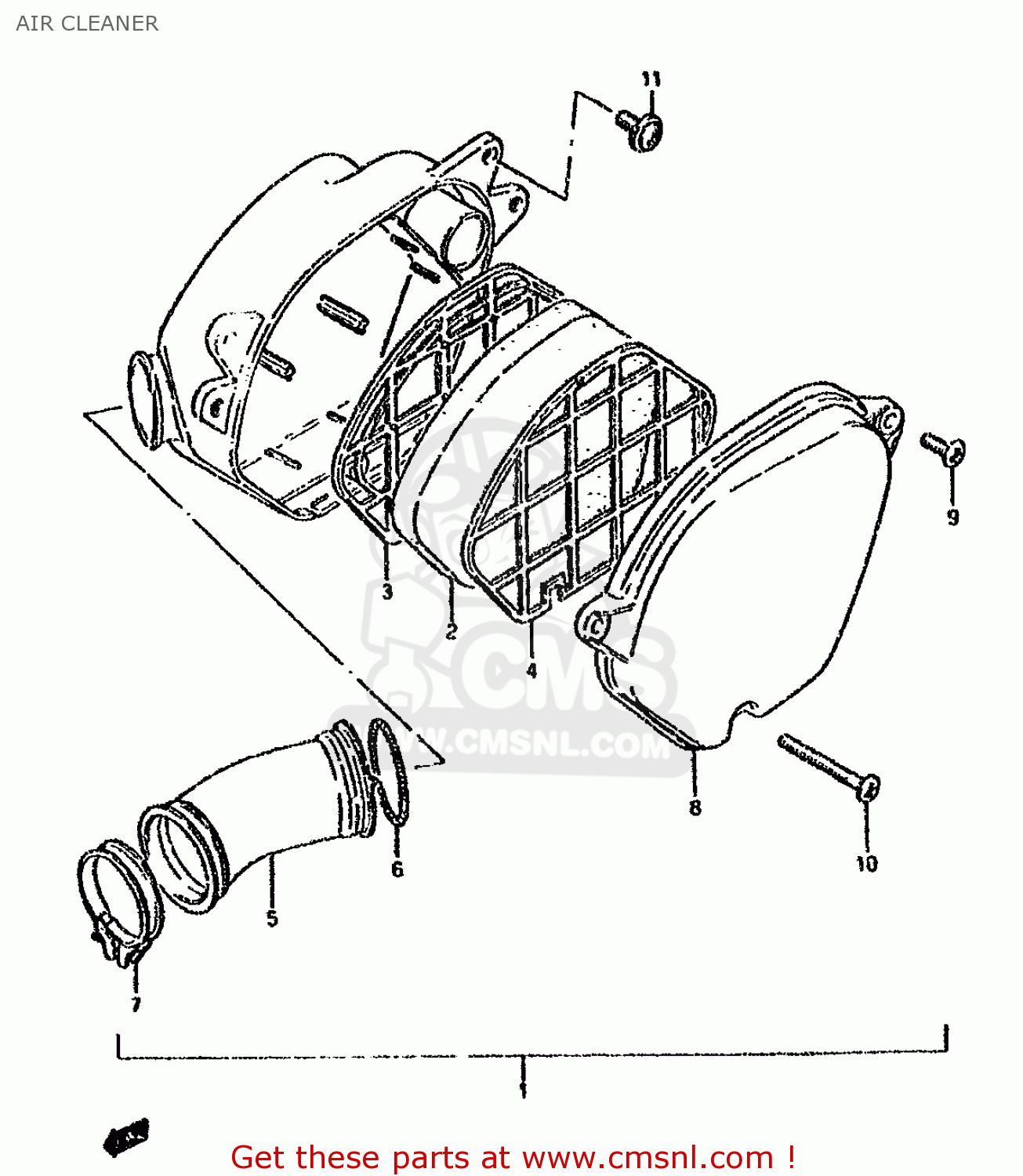 AIR CLEANER DS80 1987 (H)