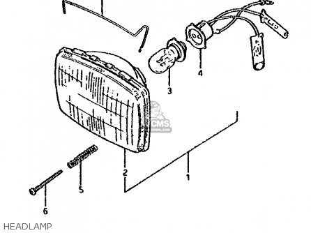 HEADLAMP - DS80 1987 (H)