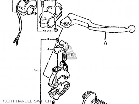 RIGHT HANDLE SWITCH - DS80 1987 (H)