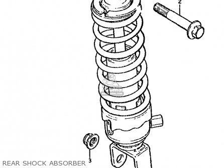 REAR SHOCK ABSORBER - DS80 1987 (H)