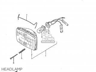 HEADLAMP - DS80 1988 (J) USA (E03)