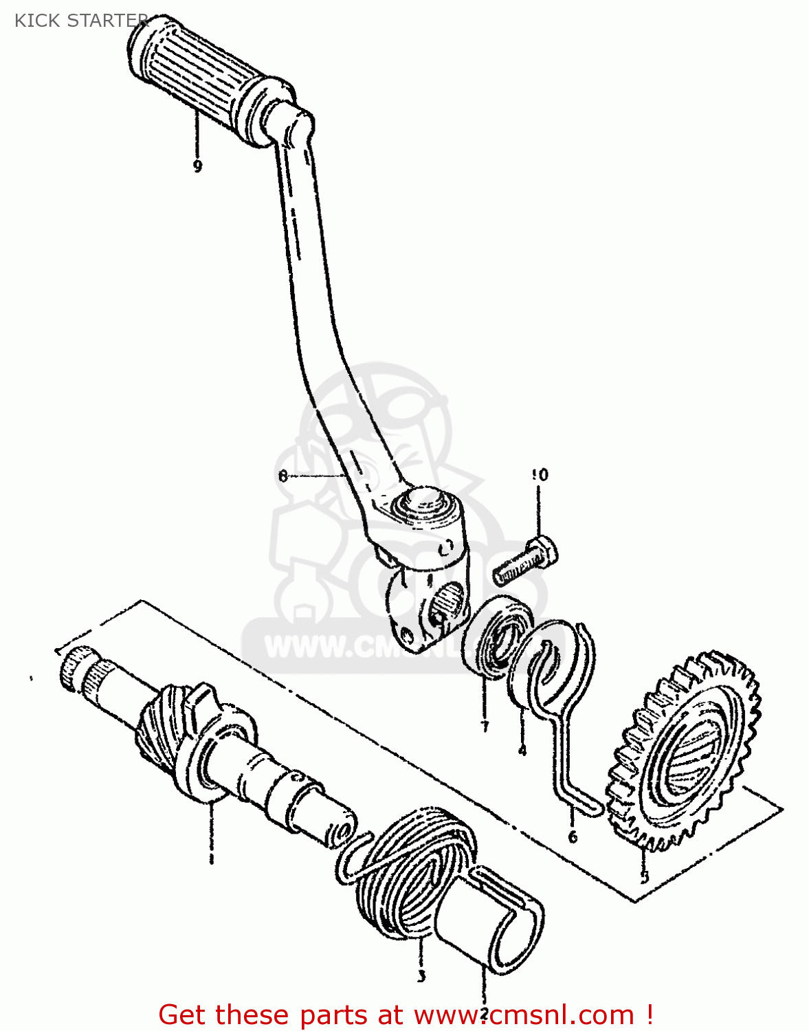 KICK STARTER DS80 1988 (J)