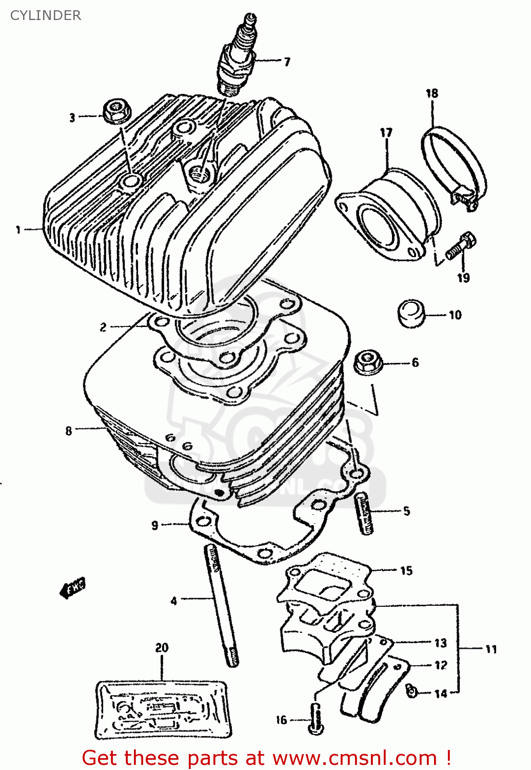 CYLINDER DS80 1988 (J)