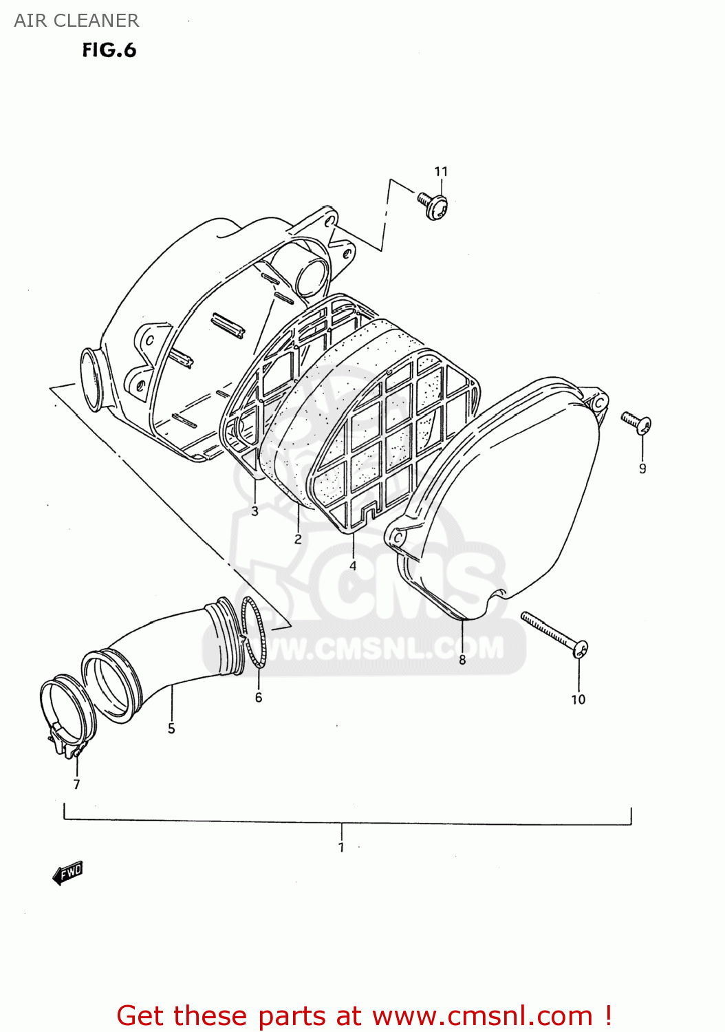 AIR CLEANER DS80 1989 (K) USA (E03)