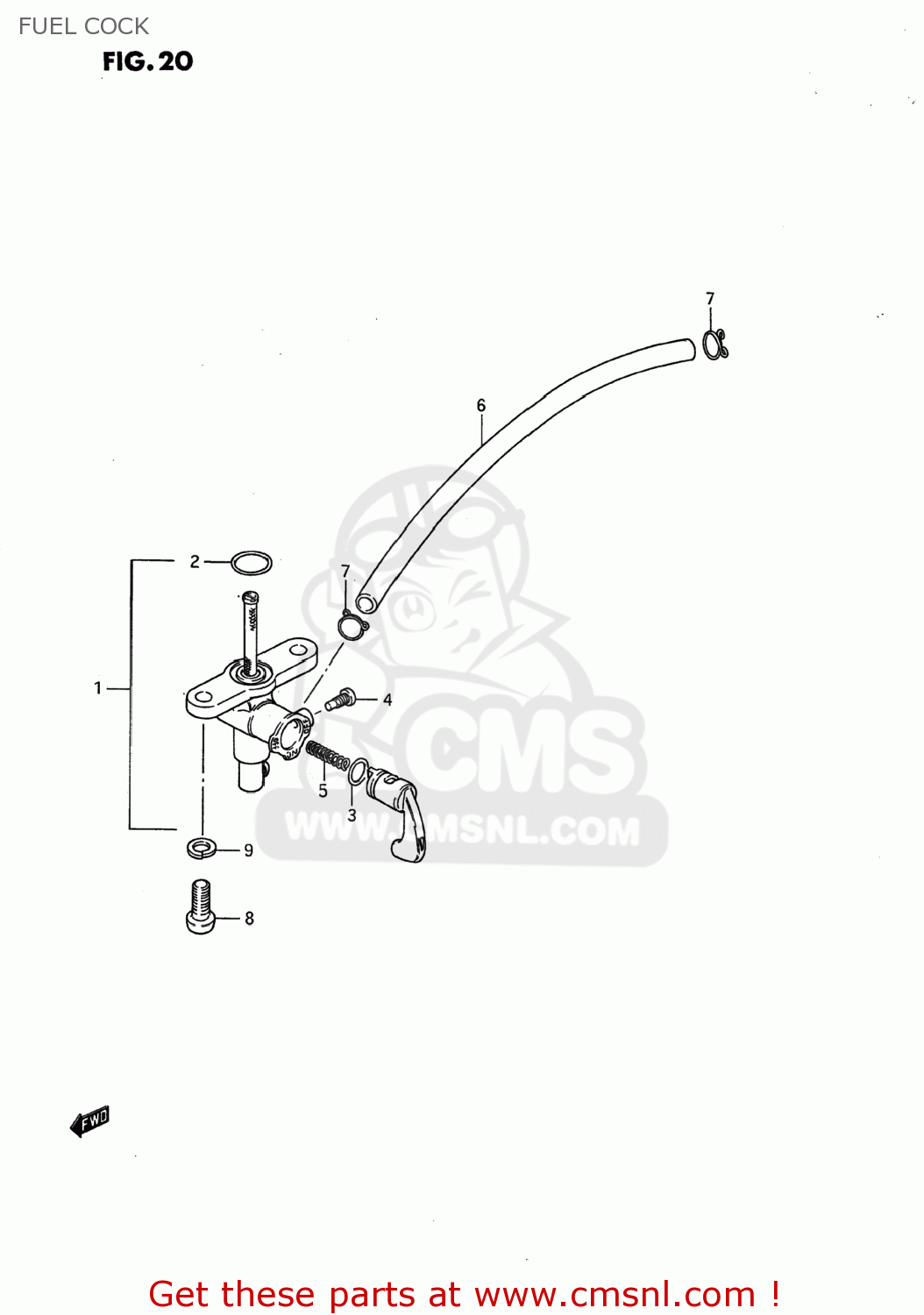 FUEL COCK DS80 1989 (K) USA (E03)
