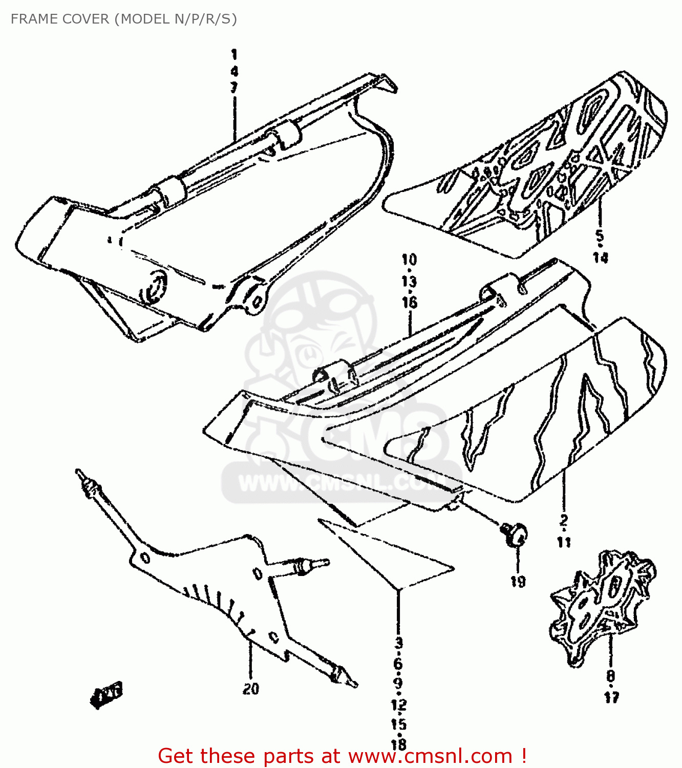 FRAME COVER (MODEL N/P/R/S) DS80 1989 (K)