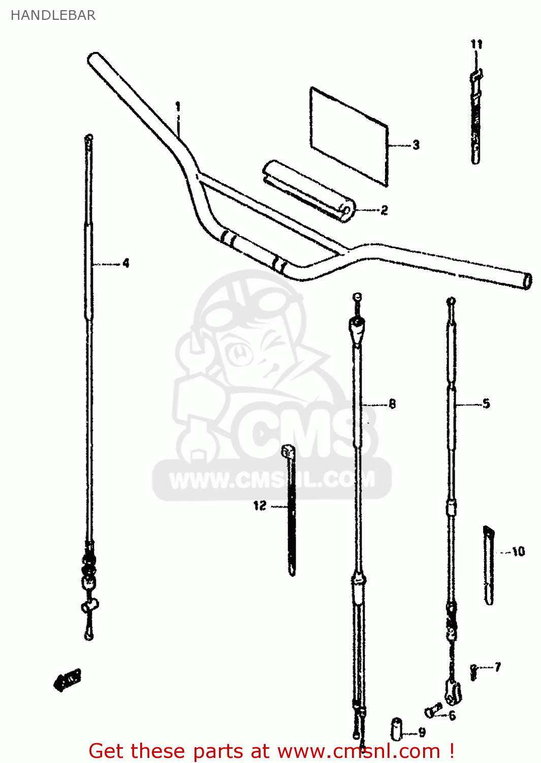HANDLEBAR DS80 1991 (M)