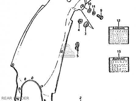 REAR FENDER - DS80 1991 (M)