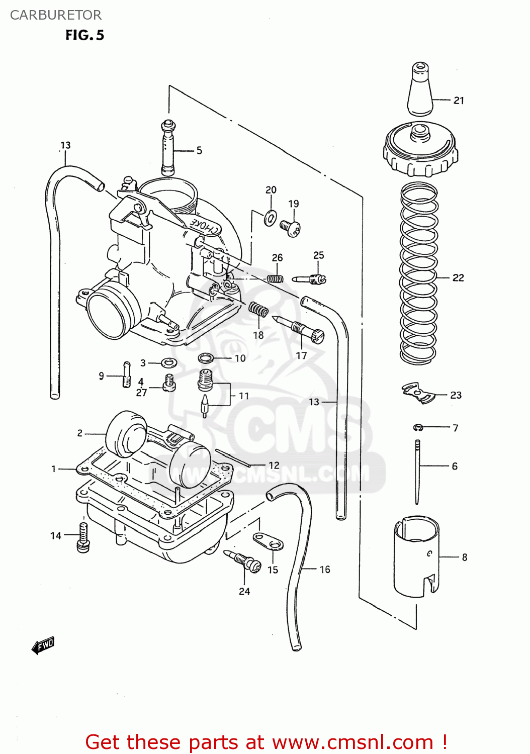 CARBURETOR DS80 1992 (N) USA (E03)