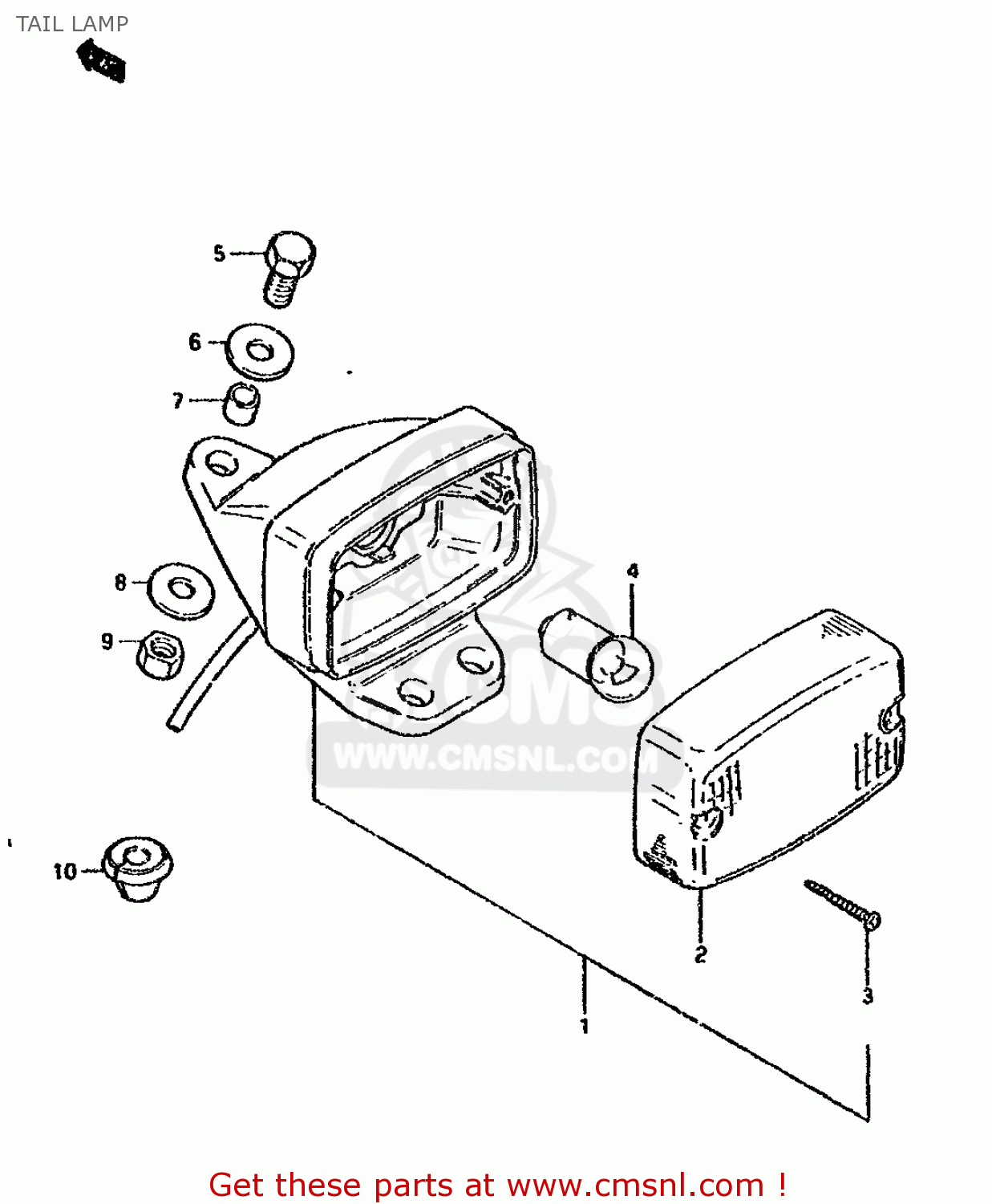 TAIL LAMP DS80 1992 (N)