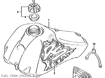 FUEL TANK (MODEL R/S) - DS80 1992 (N)