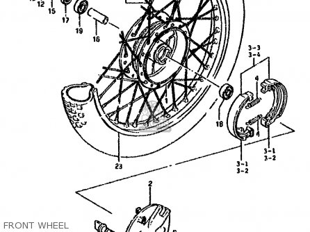 FRONT WHEEL - DS80 1992 (N)