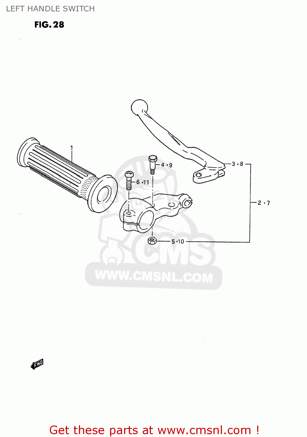 LEFT HANDLE SWITCH DS80 1993 (P) USA (E03)