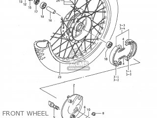 FRONT WHEEL - DS80 1993 (P) USA (E03)