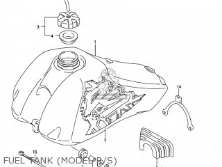FUEL TANK (MODEL R/S) - DS80 1993 (P) USA (E03)