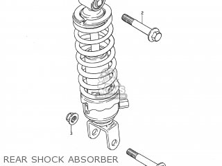 REAR SHOCK ABSORBER - DS80 1994 (R) USA (E03)