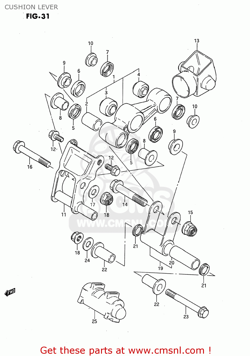 CUSHION LEVER DS80 1995 (S) USA (E03)