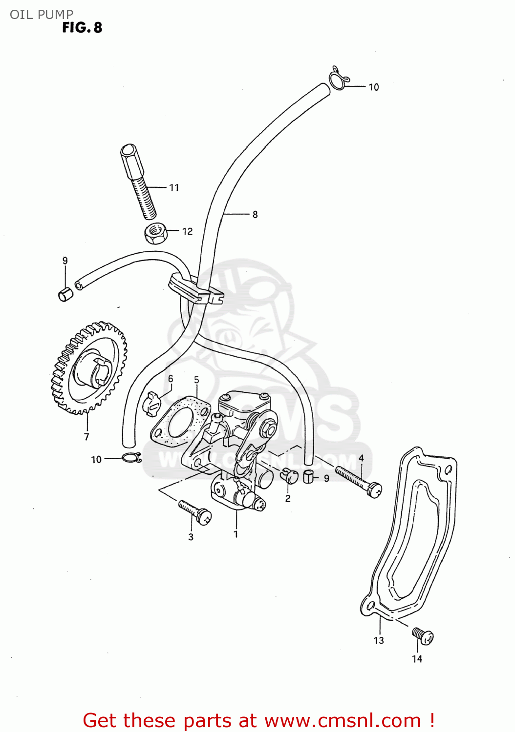 OIL PUMP DS80 1995 (S) USA (E03)
