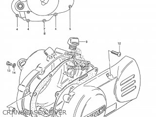 CRANKCASE COVER - DS80 1995 (S) USA (E03)