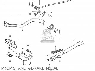 PROP STAND - BRAKE PEDAL - DS80 1995 (S) USA (E03)