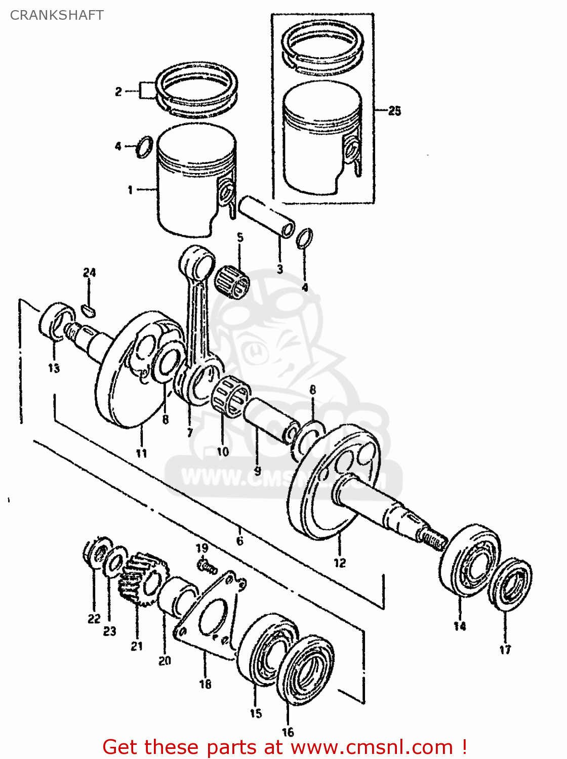 CRANKSHAFT DS80 1995 (S)