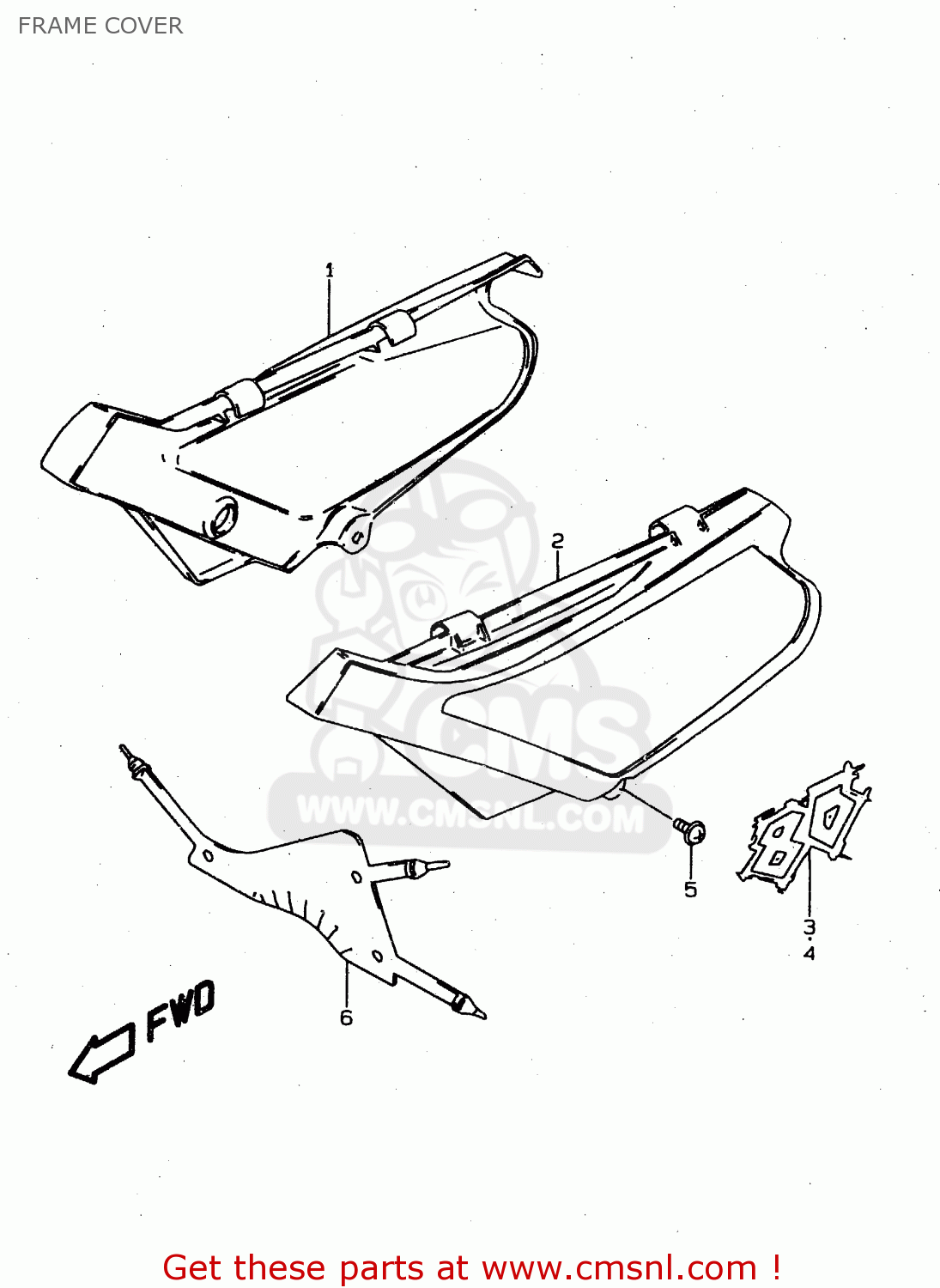 FRAME COVER DS80 1996 (T) USA CANADA (E03 E28)