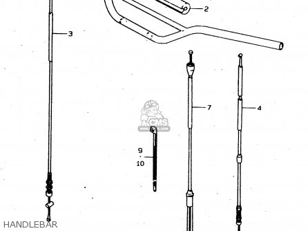 HANDLEBAR - DS80 1996 (T) USA CANADA (E03 E28)