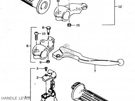 HANDLE LEVER - DS80 1996 (T) USA CANADA (E03 E28)