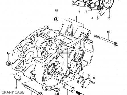CRANKCASE - DS80 1996 (T) USA CANADA (E03 E28)